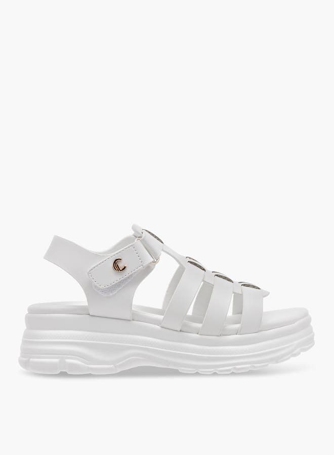 Bzz23410T J10White Girls' Elegant White Strap Sandals - Image 1