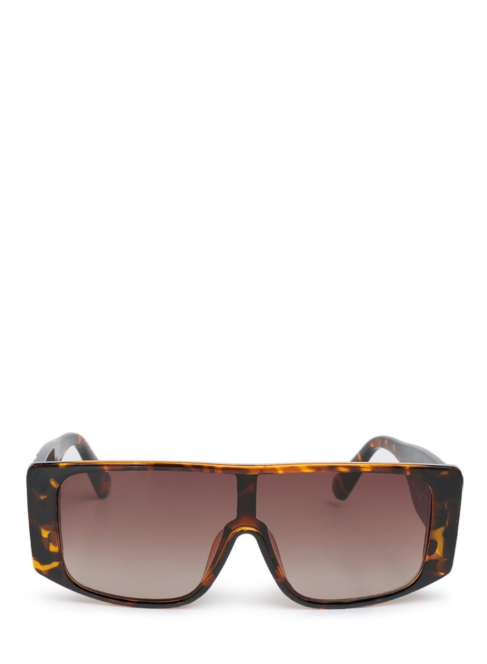London Rag Brown Oversized Sunglasses - Chic & Textured - Image 1