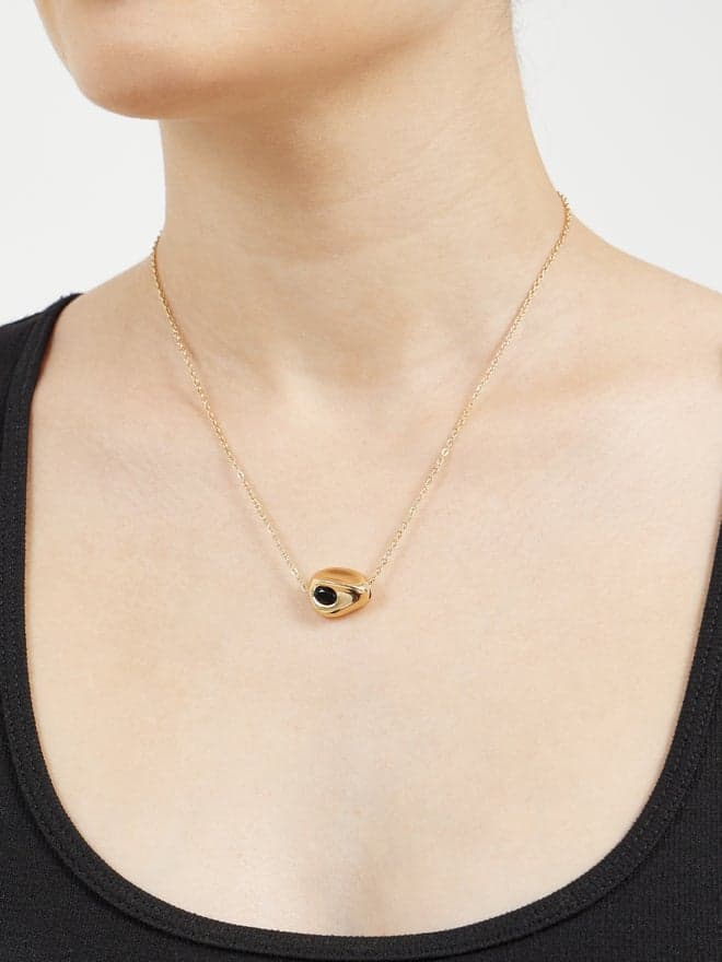 Styli Elegant Faux Gemstone Pendant - Women's Necklace - Image 1