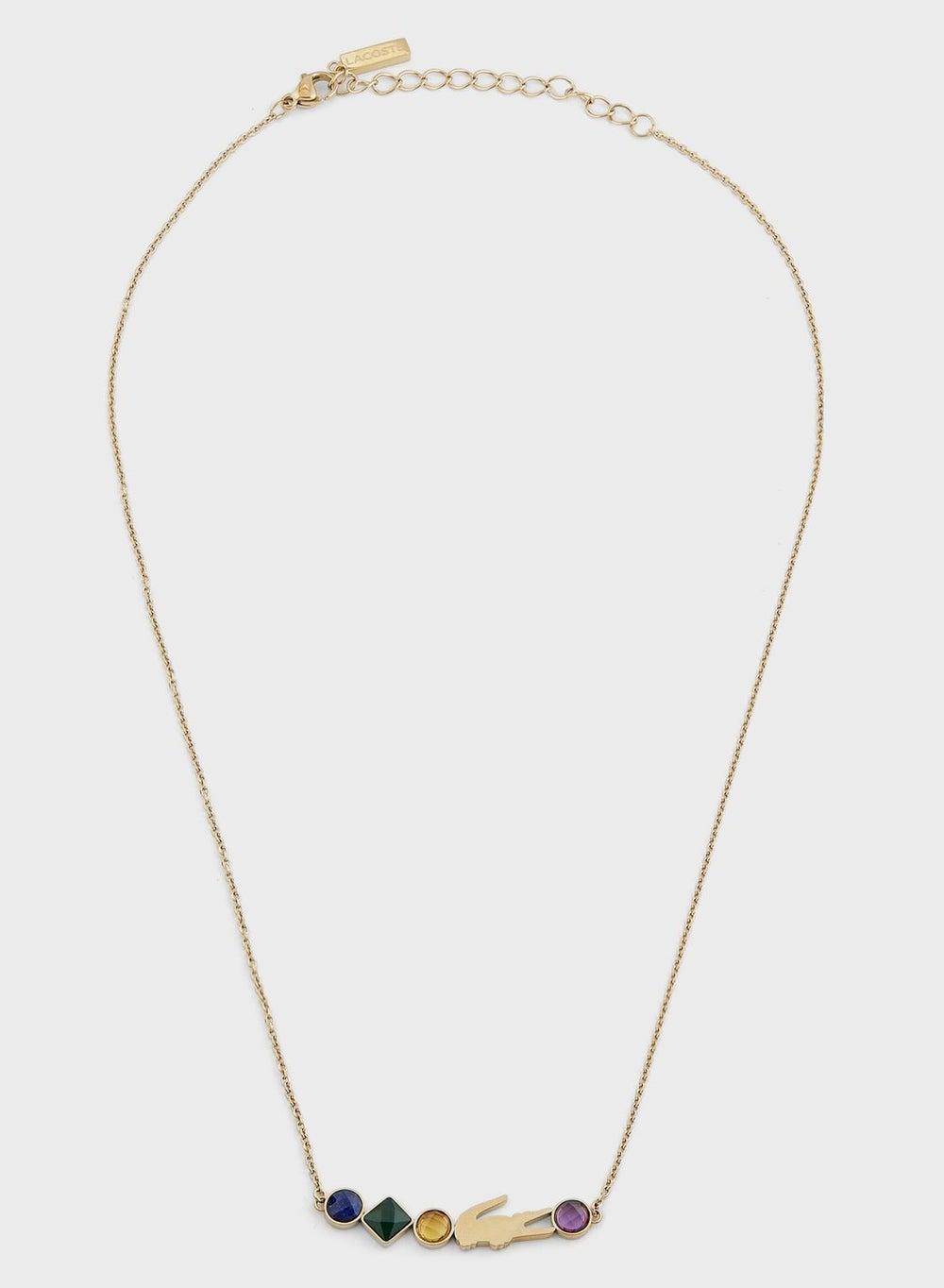 LACOSTE 14K Gold-Plated Short Necklace – Elegance Redefined - Image 1