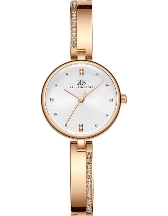 KENNETH SCOTT K23506-RBKW Elegant Rose Gold Alloy Watch - 28mm - Image 1