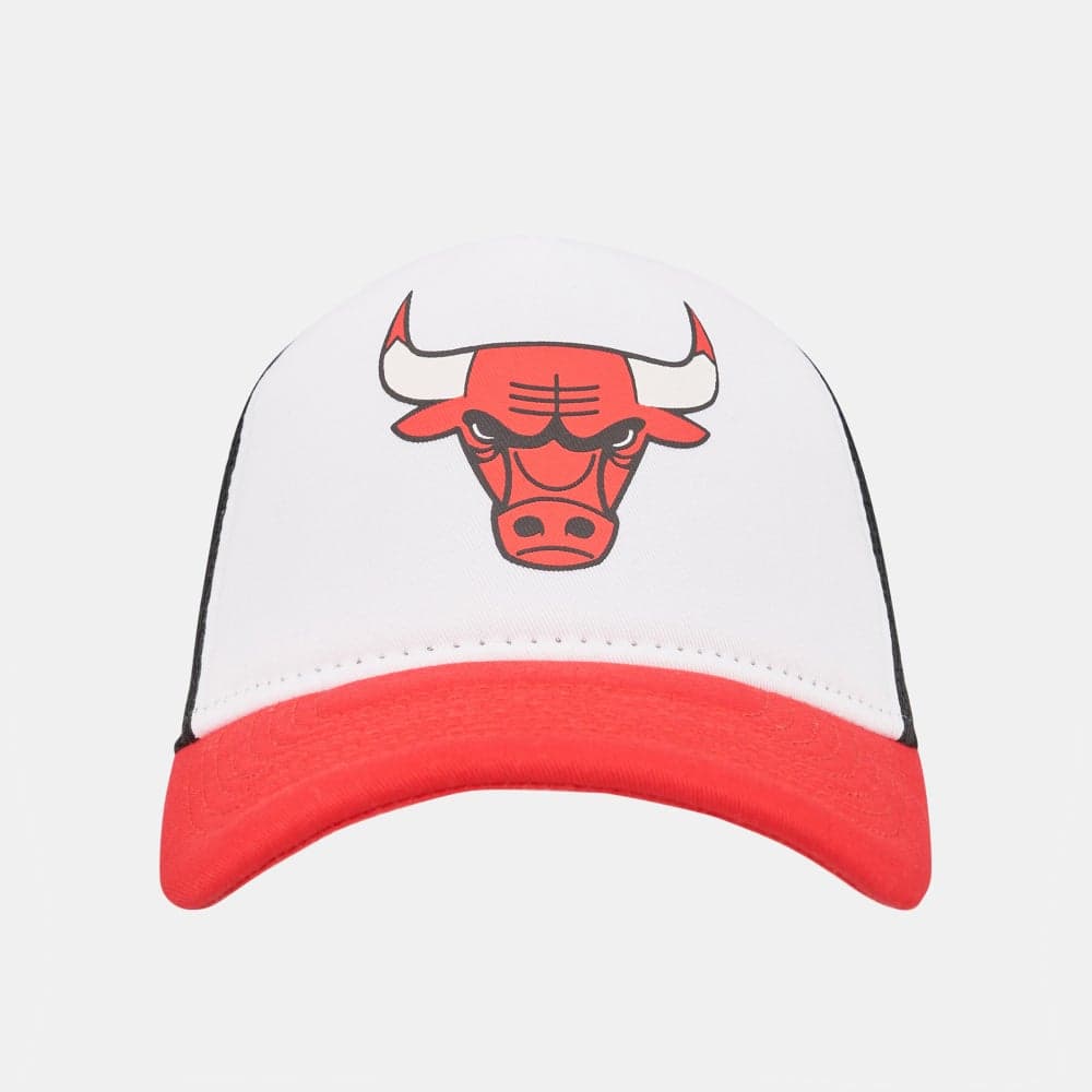 Chicago Bulls NEW ERA Team Color Block A-Frame Trucker Cap - Image 1