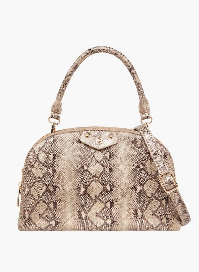 Flora Bella Animal Print Dome Bag - Chic Elegance On-the-Go - Image 1