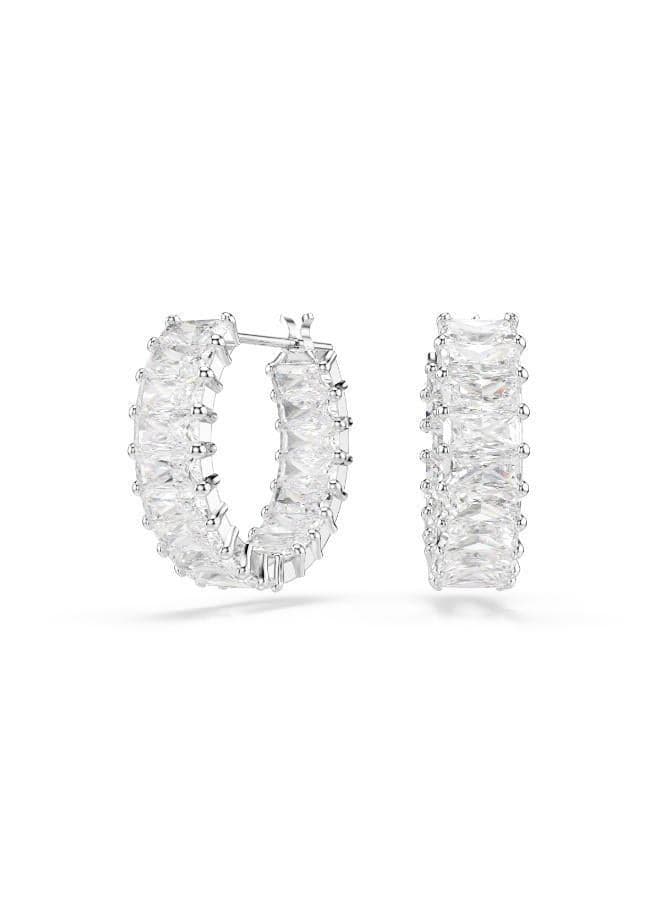 SWAROVSKI Matrix Radiant Hoop Earrings for Elegant Evenings - Image 1