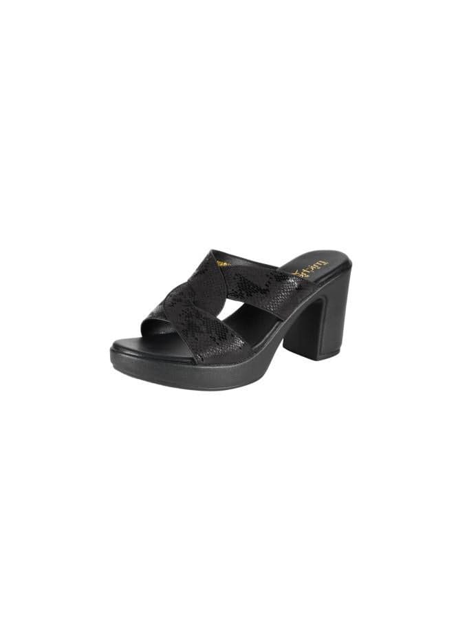 Michelle Morgan 414RJ43G Elegant Black High Heel Sandals - Image 1