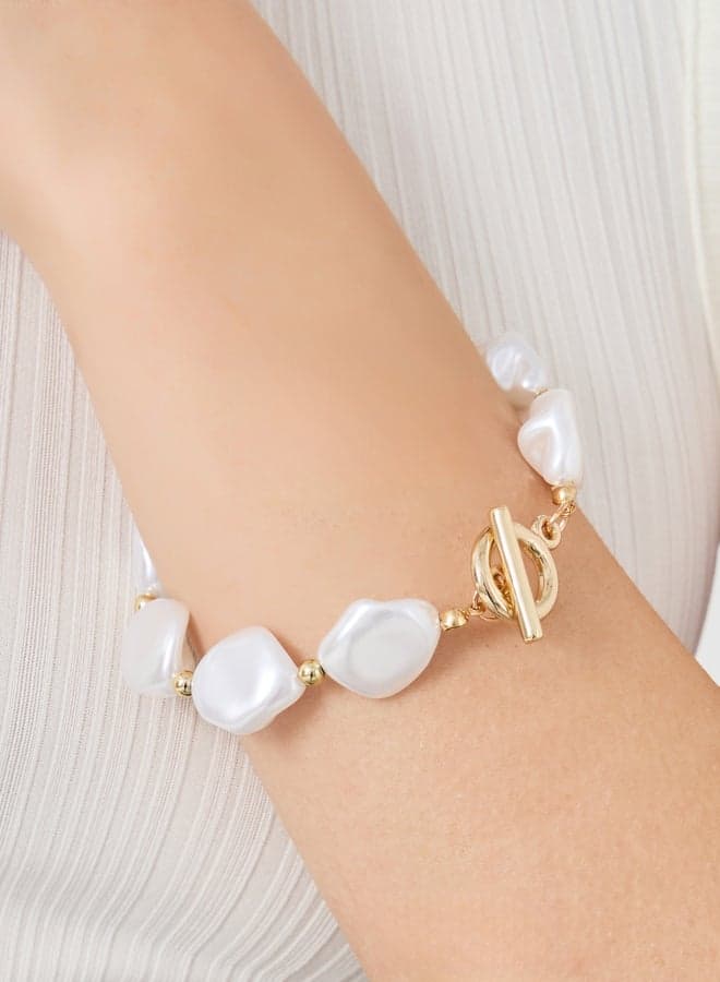 Elegant Styli Pearl Beaded Bracelets - Timeless Elegance - Image 1