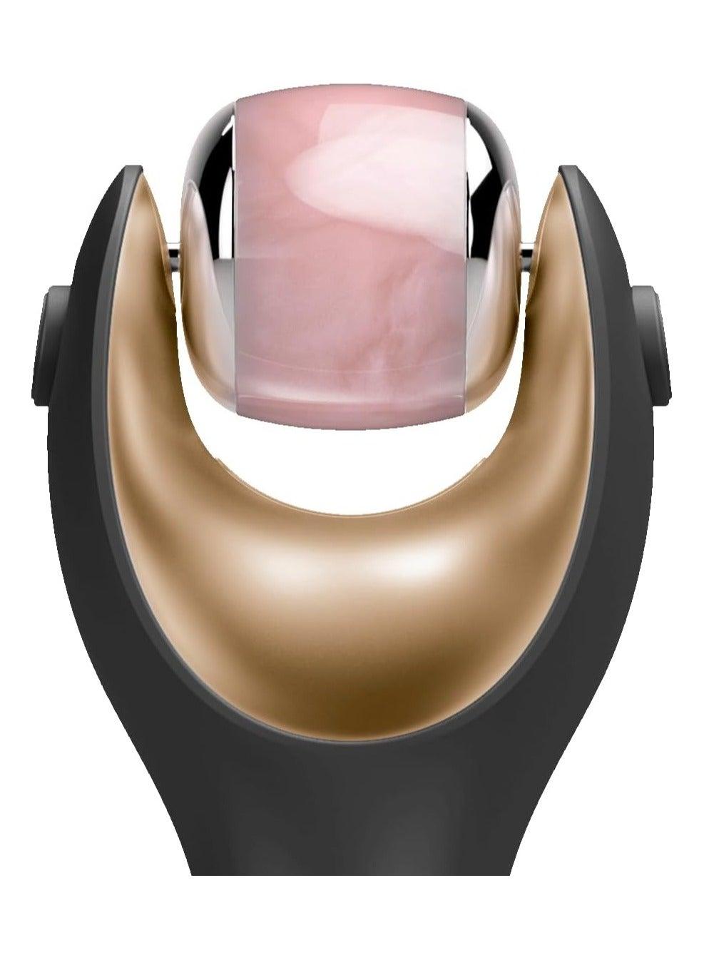 GESKE SmartApp Rose Quartz Microneedle Roller | Youthful Radiance - Image 1