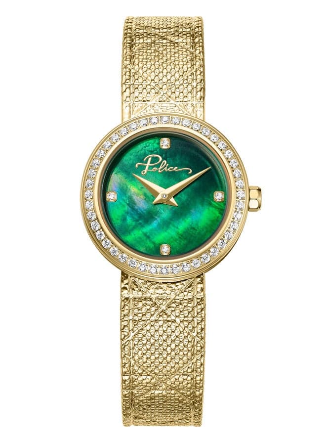 POLICE Flare 26mm Women's Yellow Gold Mesh Watch - Image 1