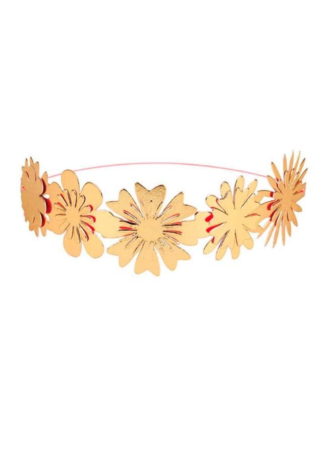 Meri Meri Luxe Floral Party Crowns - Pack of 8 - Image 1