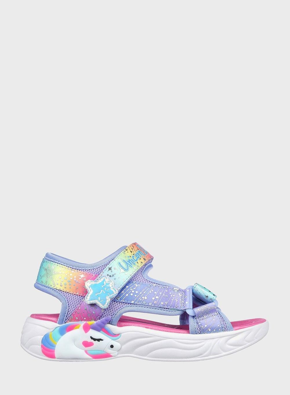 Skechers S-Lights 302682L Blmt: Unicorn Dreams Sandals for Kids - Image 1