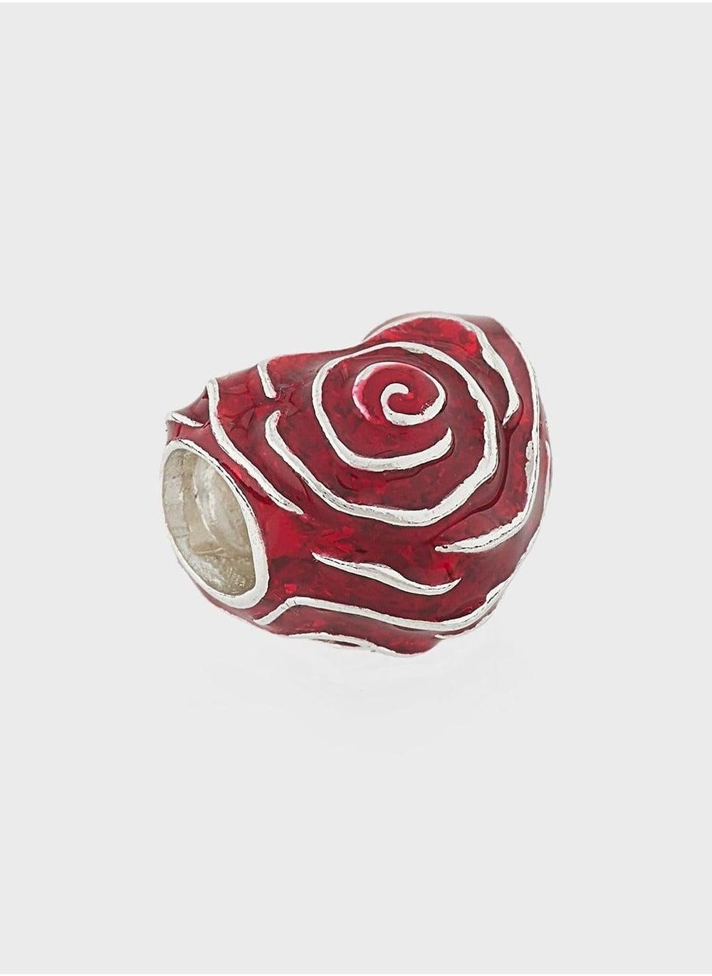 PANDORA Rose Heart Sterling Silver Charm - Image 1