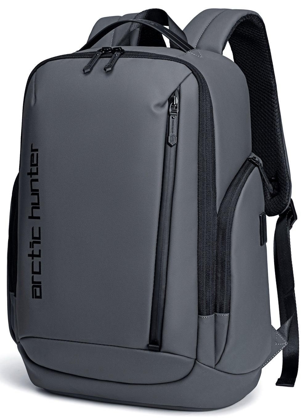 ARCTIC HUNTER Grey Business & Travel Backpack B00554 - Image 1