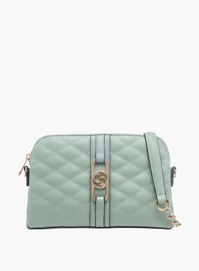 Celeste Quilted Elegance Crossbody: Zip & Detachable Strap - Image 1