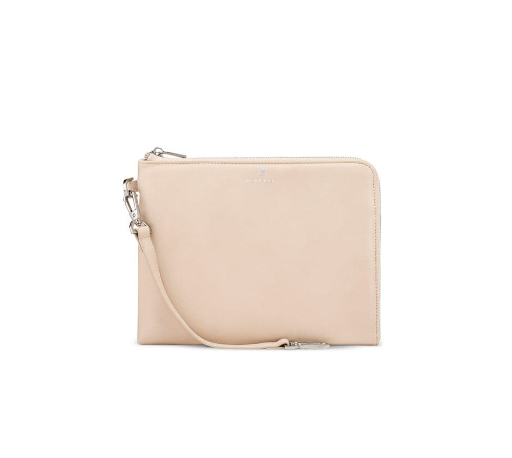 Veganologie Demi Large Beige Pouch - Eco-Chic Design - Image 1