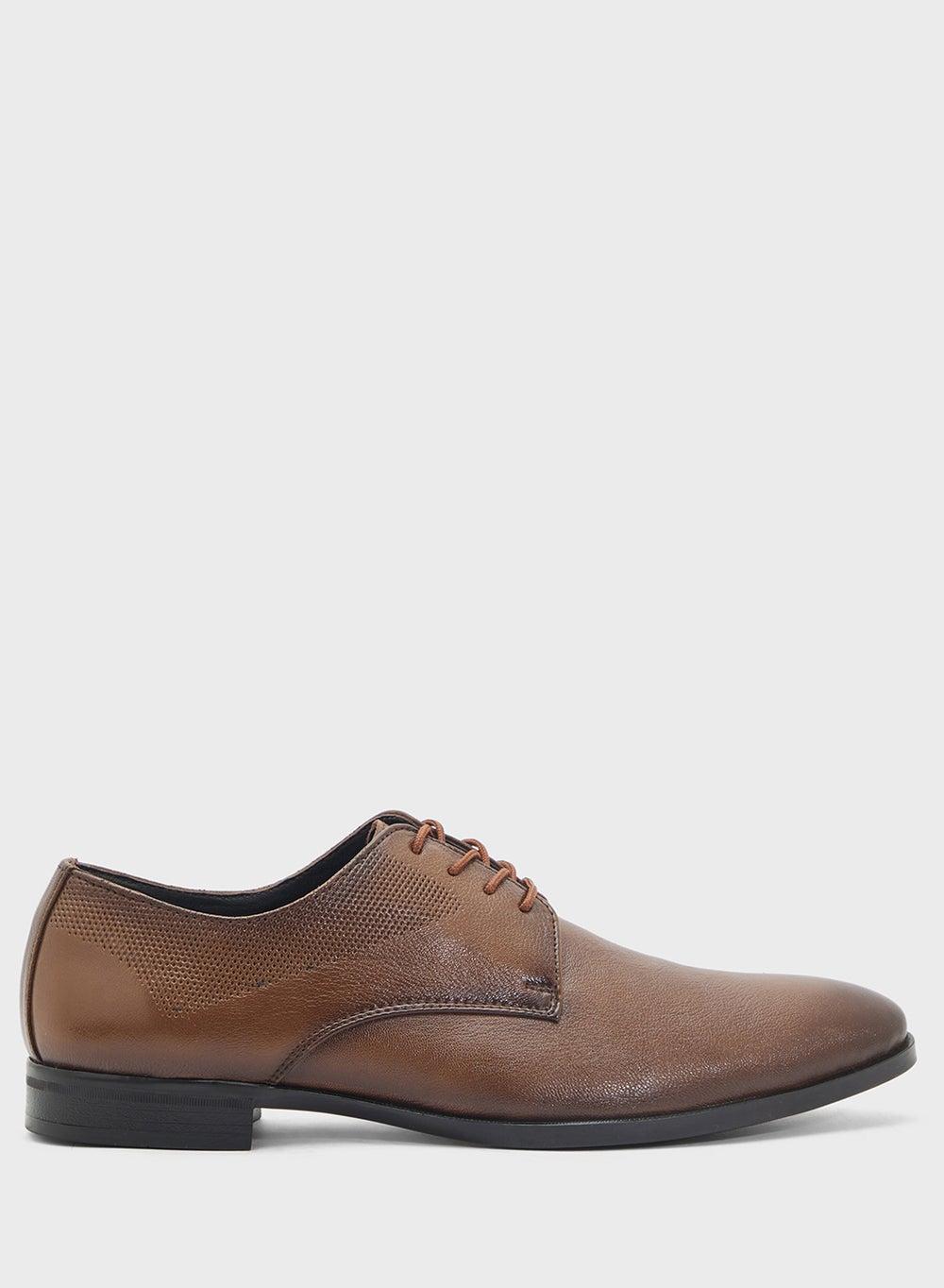 Ak2025 15 Light Brown Genuine Leather Formal Shoes - Image 1