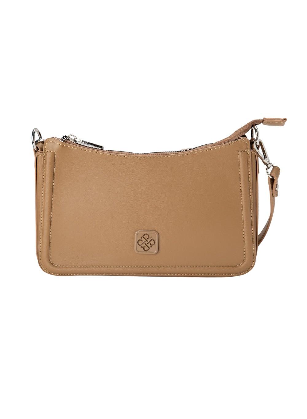 Bata Beige Textured Sling Bag for Chic Women - Image 1