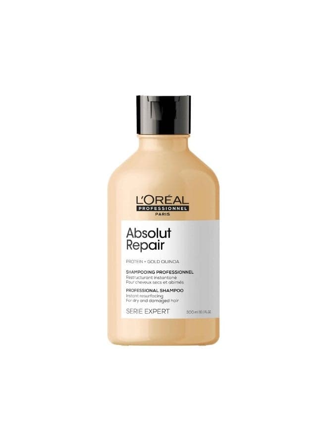 Absolut Repair Gold Quinoa Shampoo 300ml - Luxury Hair Care - Image 1