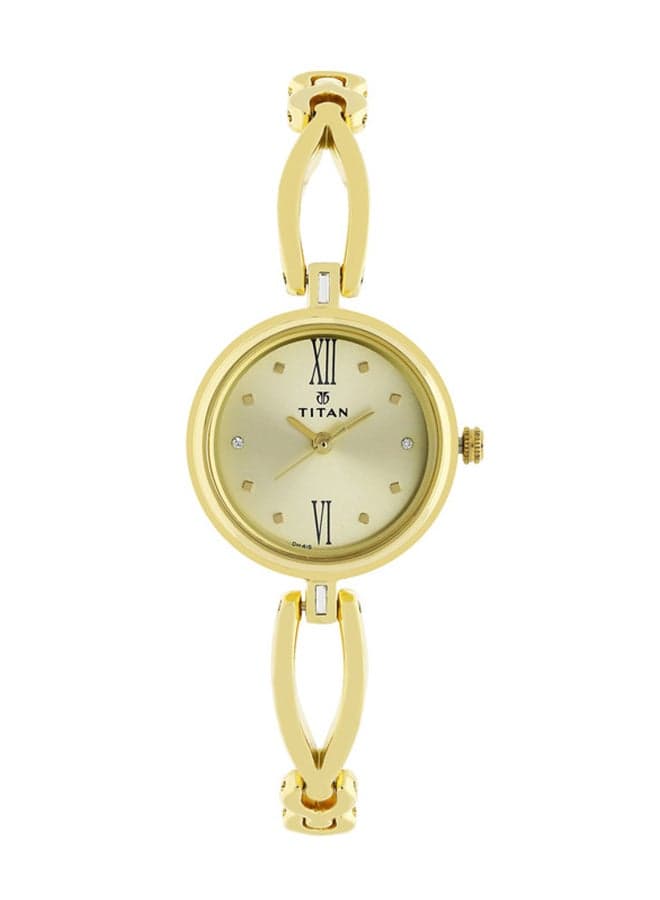 Titan Karishma Champagne Elegance Analog Watch 2601YM01 - Image 1