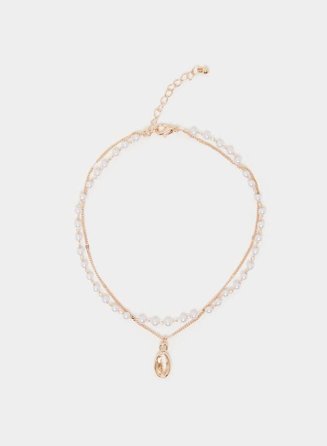 Elegant Styli Faux Pearl Charm Drop Anklet – Sophistication and Style - Image 1