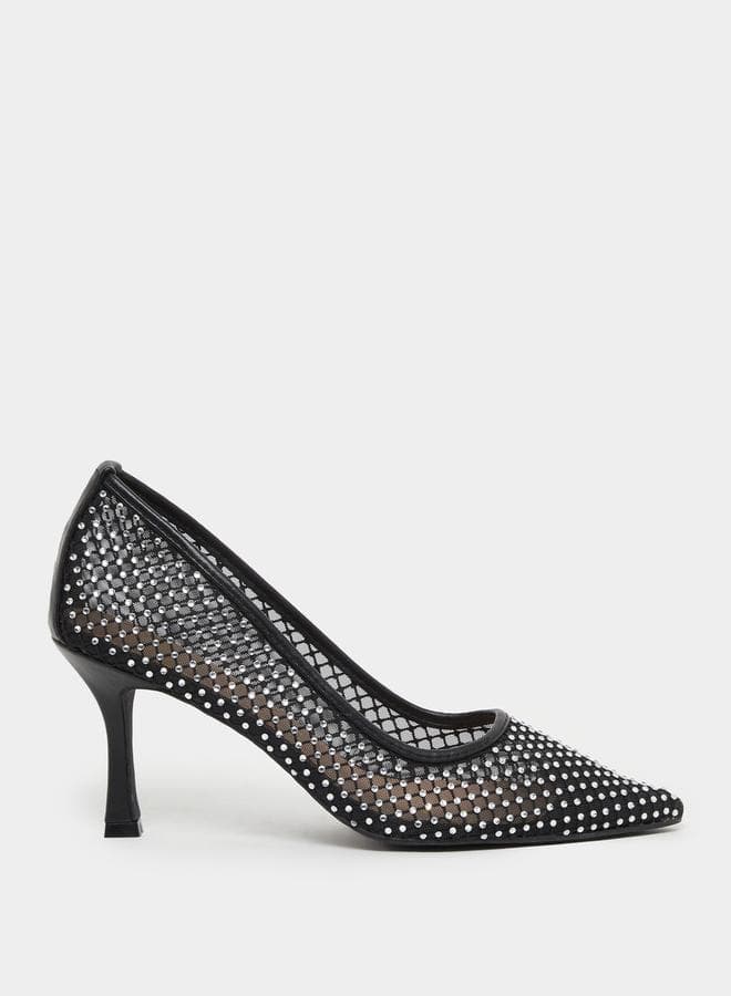 Elegance Redefined: Net Formal High Heel 7011847101Black - Image 1