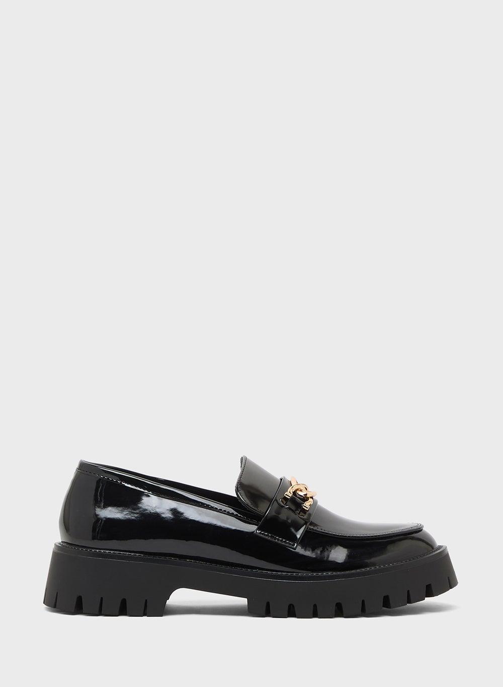 Bosmo2 Elegant Black Ladies Formal Moccasins - Image 1