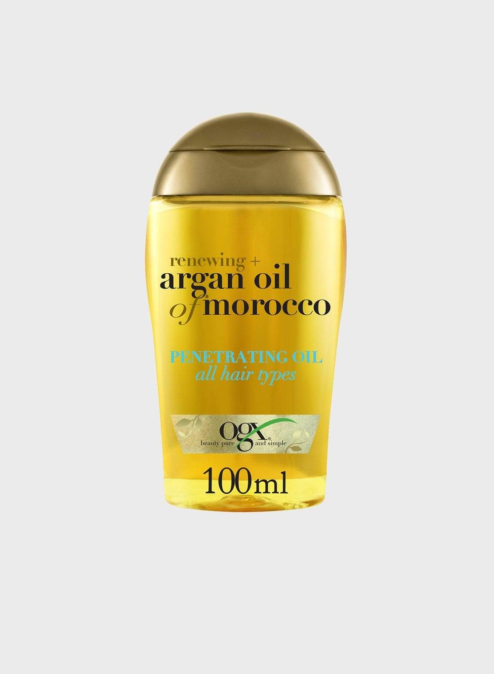 OGX Renewing+ Moroccan Argan Oil Hair Elixir 100ml - Image 1