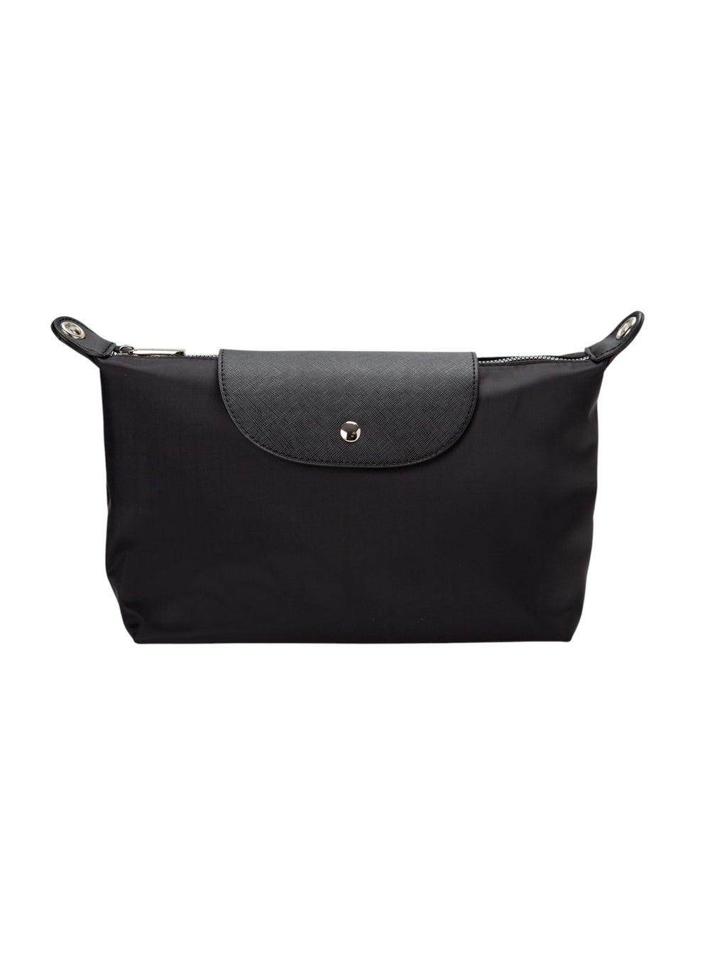 Bata Women's Textured Pouch Bag in Elegant Black - Image 1
