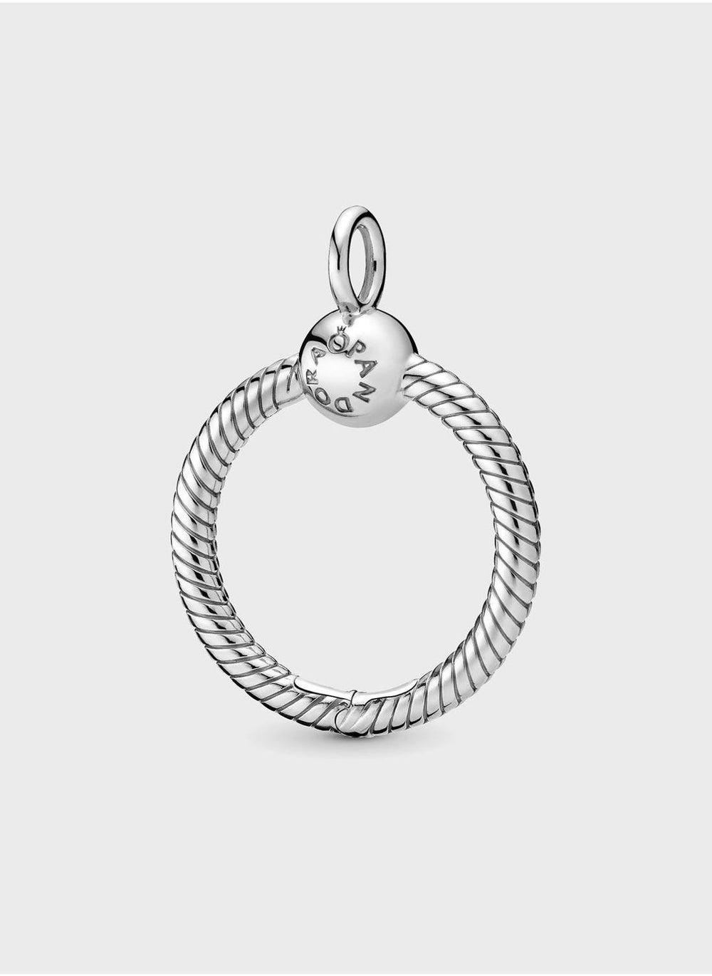 PANDORA Moments Small Sterling Silver O Pendant - Image 1