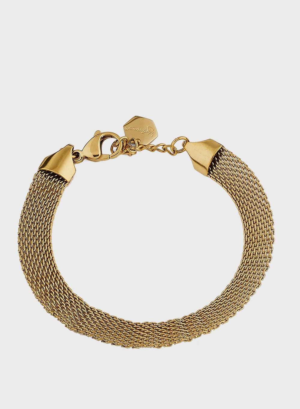 Lady Mauve LOIS WOVEN LINK Stainless Steel Bracelet - Image 1