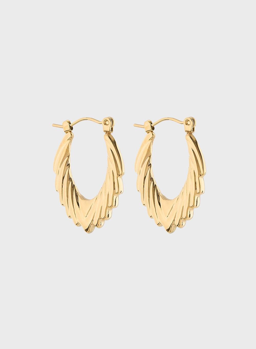 Staurtz Textured Earrings: Elegance Redefined - Image 1