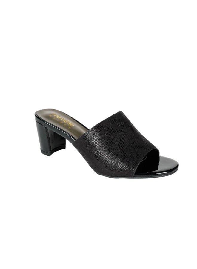 Michelle Morgan 914RJ191 Elegant Black Block Heels - Image 1