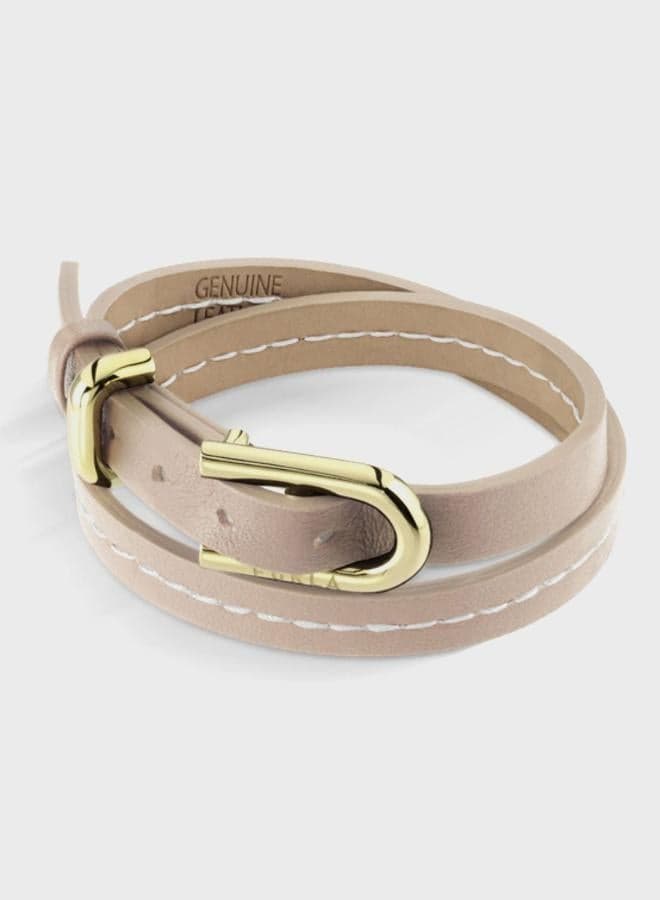 Furla Elegant Leather Stacked Bracelet - Chic Women's Accessory - Image 1