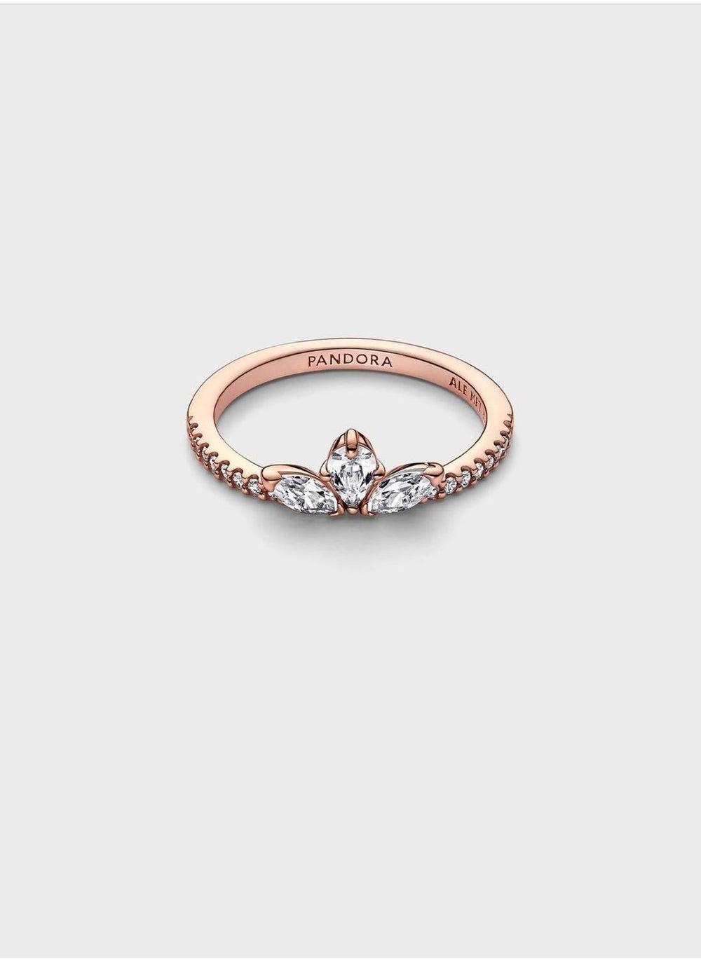 PANDORA Sparkling Herbarium Cluster Ring - Elegant Floral Design - Image 1