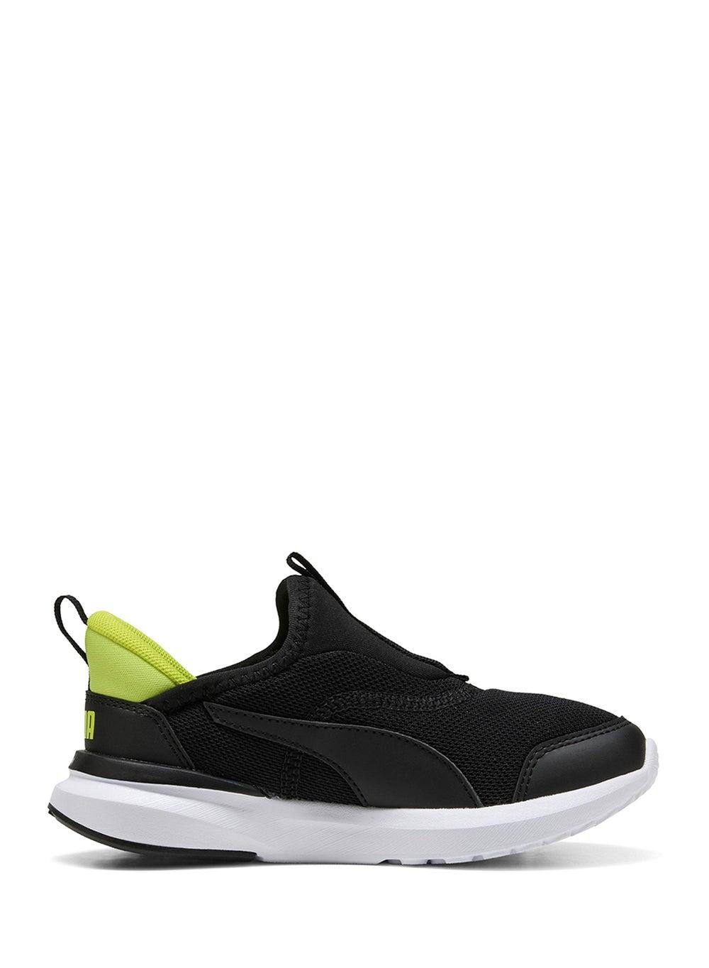 Youth Kruz Profoam Sliptech Cyber Ps - PUMA Black-Lime Smash - Image 1