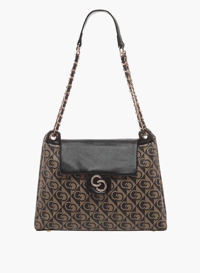 Celeste Elegance Monogram Tote Bag for Women - Flap Closure - Image 1