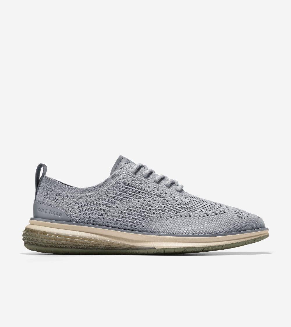 Men's OriginalGrand Energyweave Wing Oxfords in Grey - Image 1