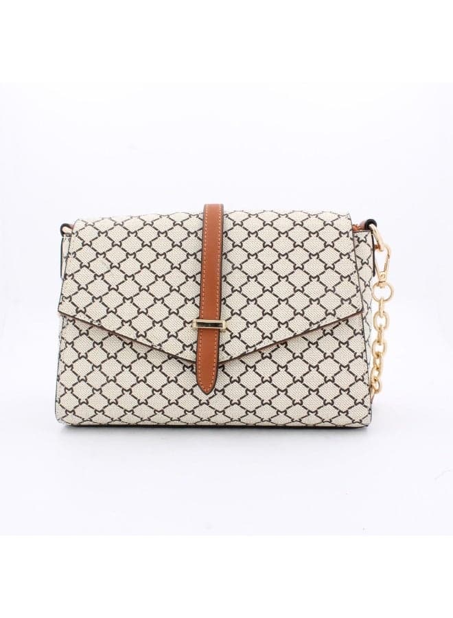 Milano Vida Satchel - Chic Monogrammed Envelope Bag - Image 1