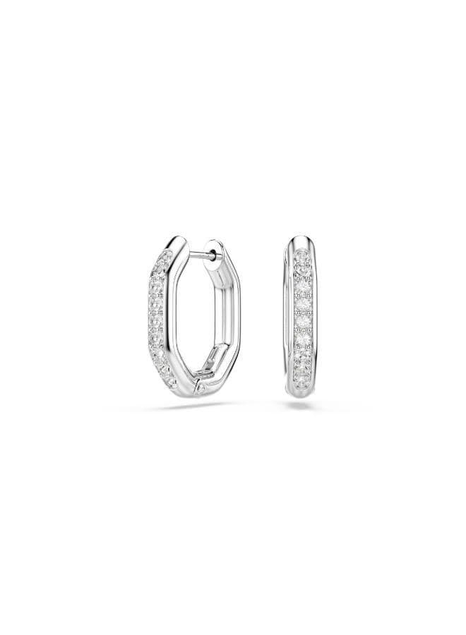 SWAROVSKI Dextera Octagon Crystal Hoop Earrings - Image 1