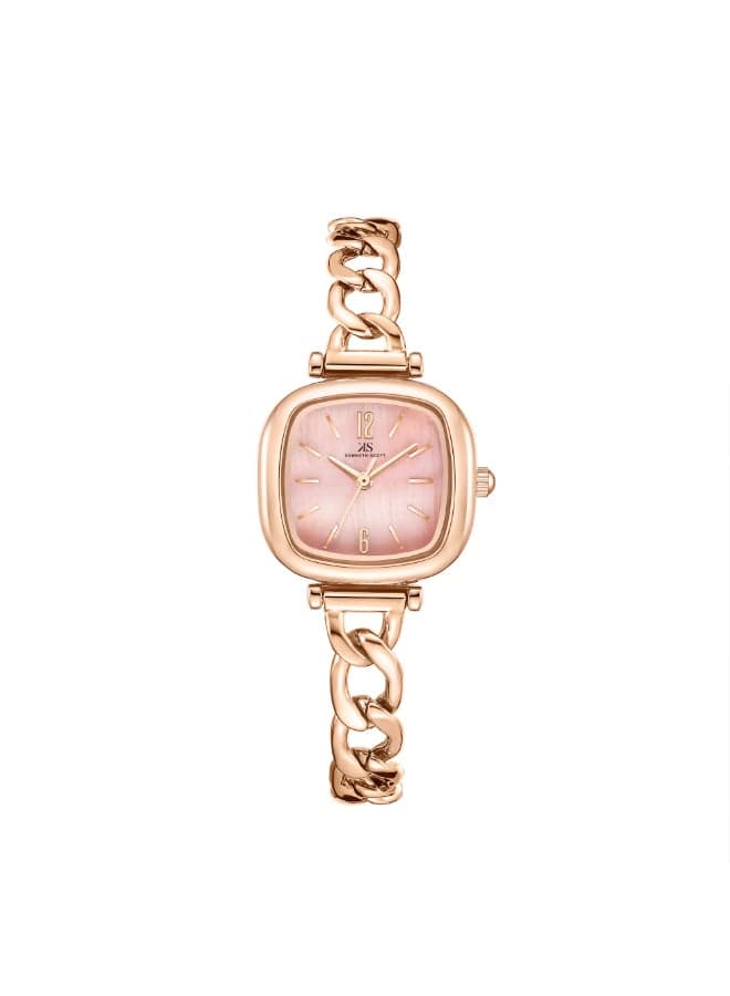 KENNETH SCOTT K23513-RBKK Elegant Rose Gold Analog Watch - Image 1