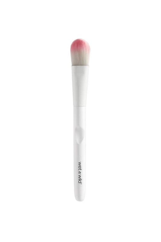 Wet N Wild Foundation Brush - Elegant White/Pink Design - Image 1