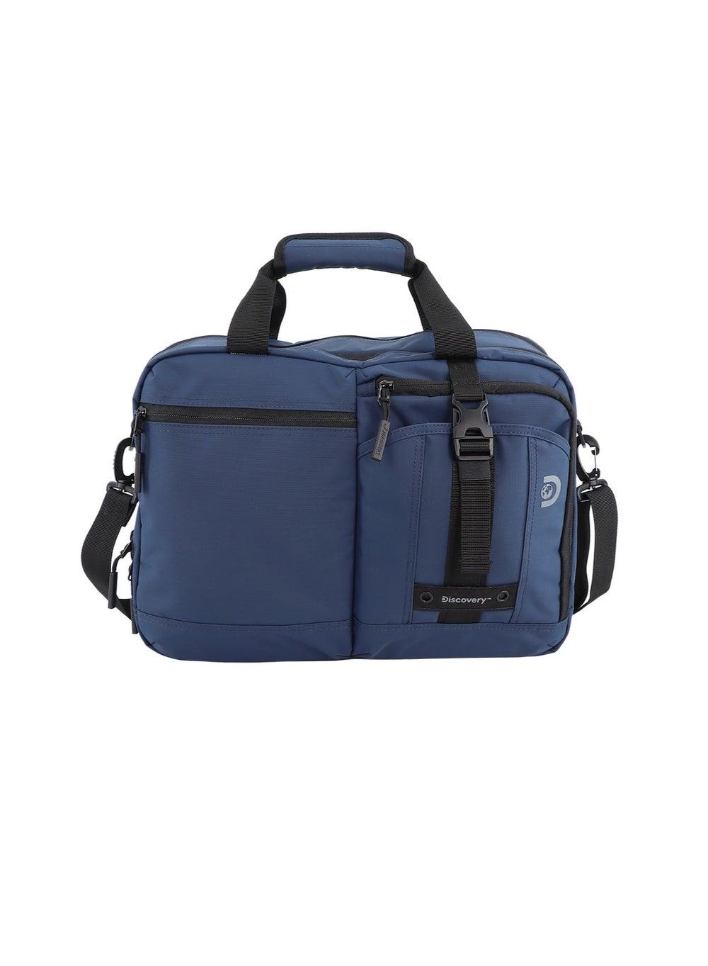 Discovery Navy SHIELD RPET Lightweight Laptop Briefcase - Image 1