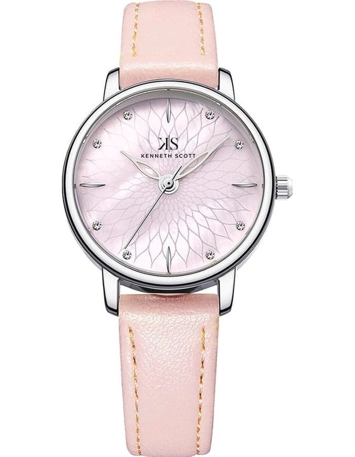 KENNETH SCOTT K22524-SLPMP Elegant Silver Analog Watch for Women - Image 1