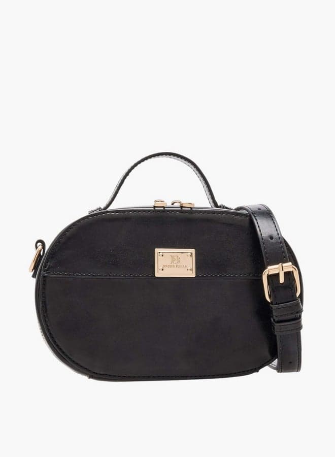 Flora Bella Elegance: Women’s Solid Crossbody with Detachable Strap - Image 1