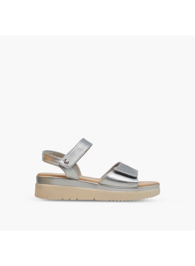 Elegance Elevated: R25Aw00300Silver Women's Platform Heeled Sandals - Image 1