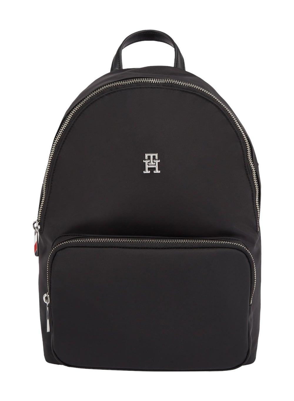 TOMMY HILFIGER Emblem Plaque Elegant Women's Backpack - Image 1