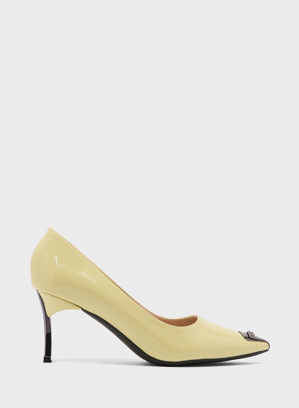Elegant Yellow High Heeled Pump - A Statement of Class - Image 1