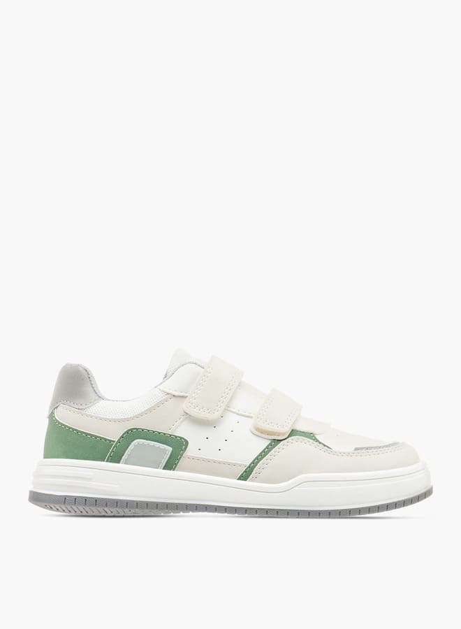 2272 036White Boys' Premium Panelled Sneakers - Image 1
