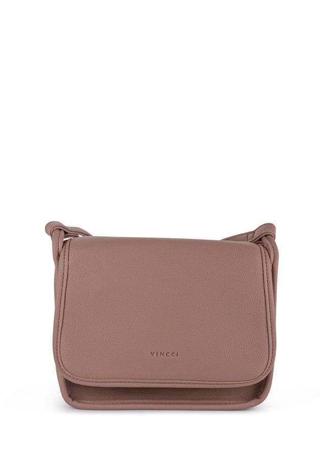 Vincci Pink Chic Shoulder Bag for Women with Adjustable Strap - Image 1