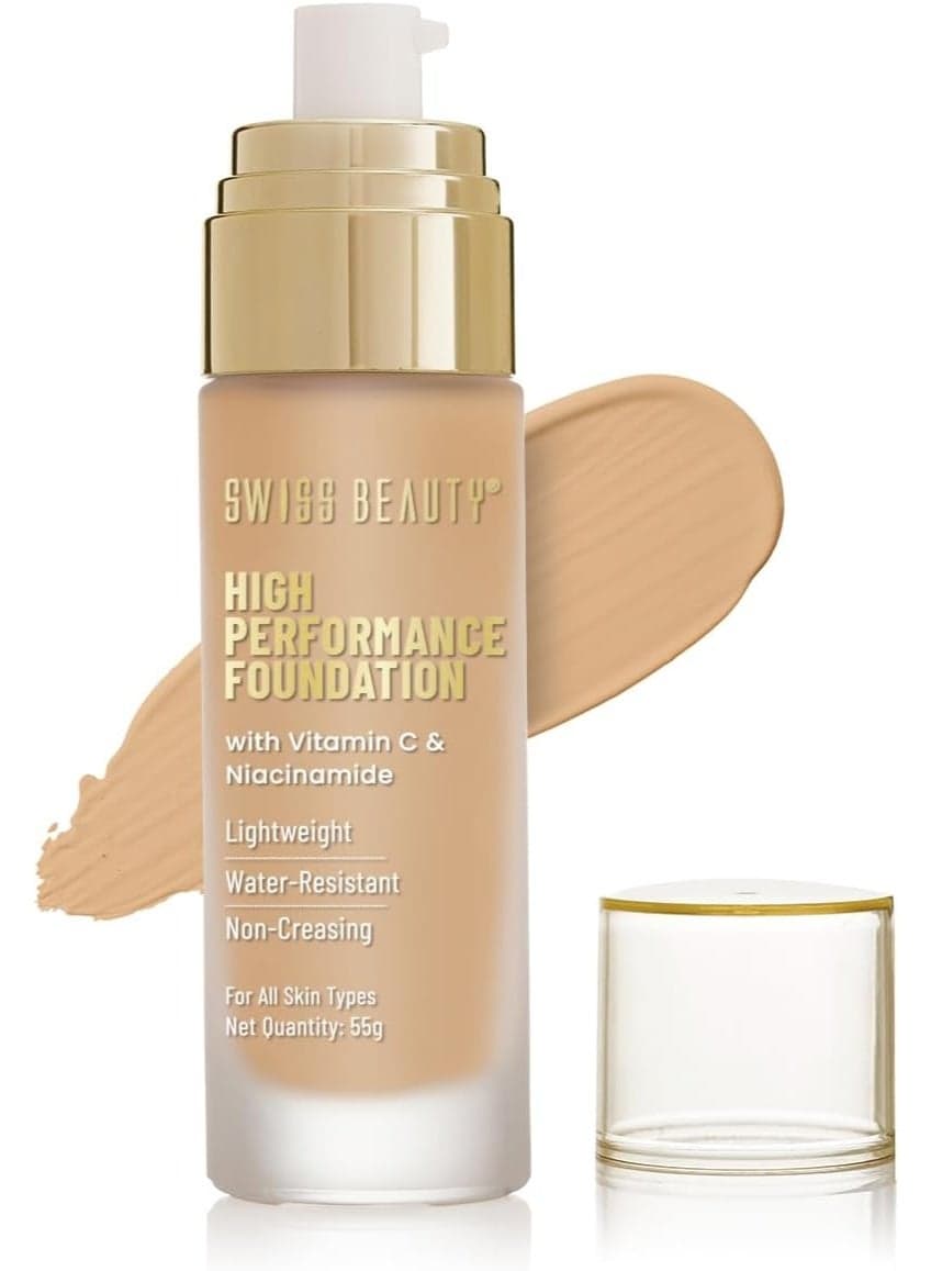 Swiss Beauty High Performance Foundation Natural Buff S07, 55g - Image 1
