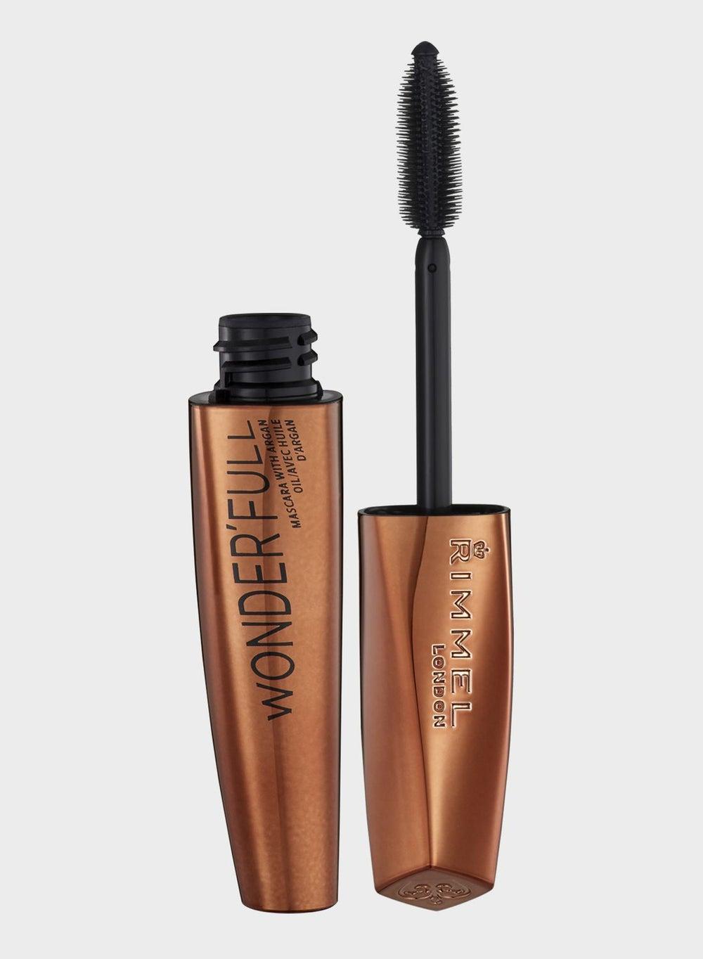 Rimmel Wonder'full 001 Black Mascara with Nourishing Argan Oil, 11ml - Image 1